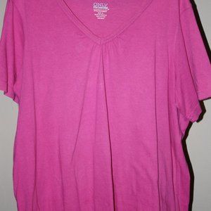 Only Necessities, Pink Rose colored Tunic size 1X EUC